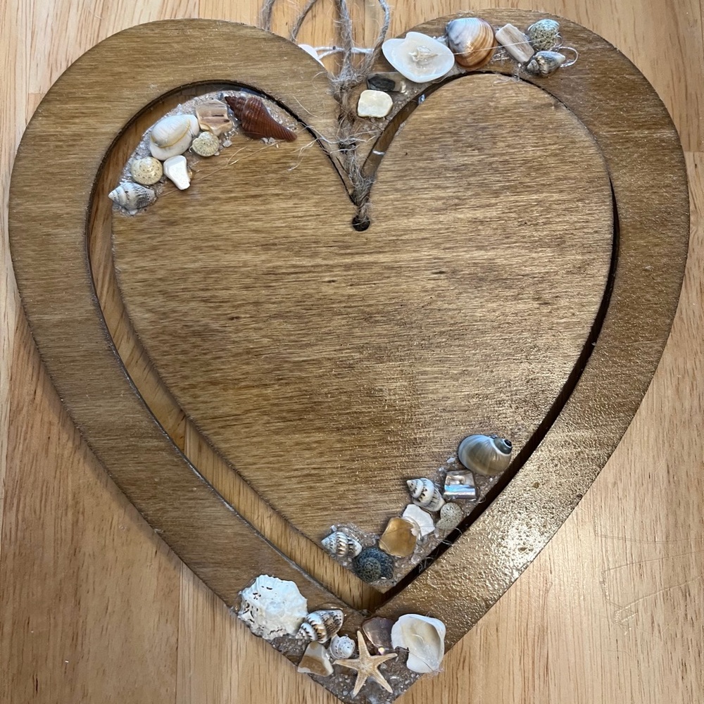 Spinning Wooden Heart Hanging Decor